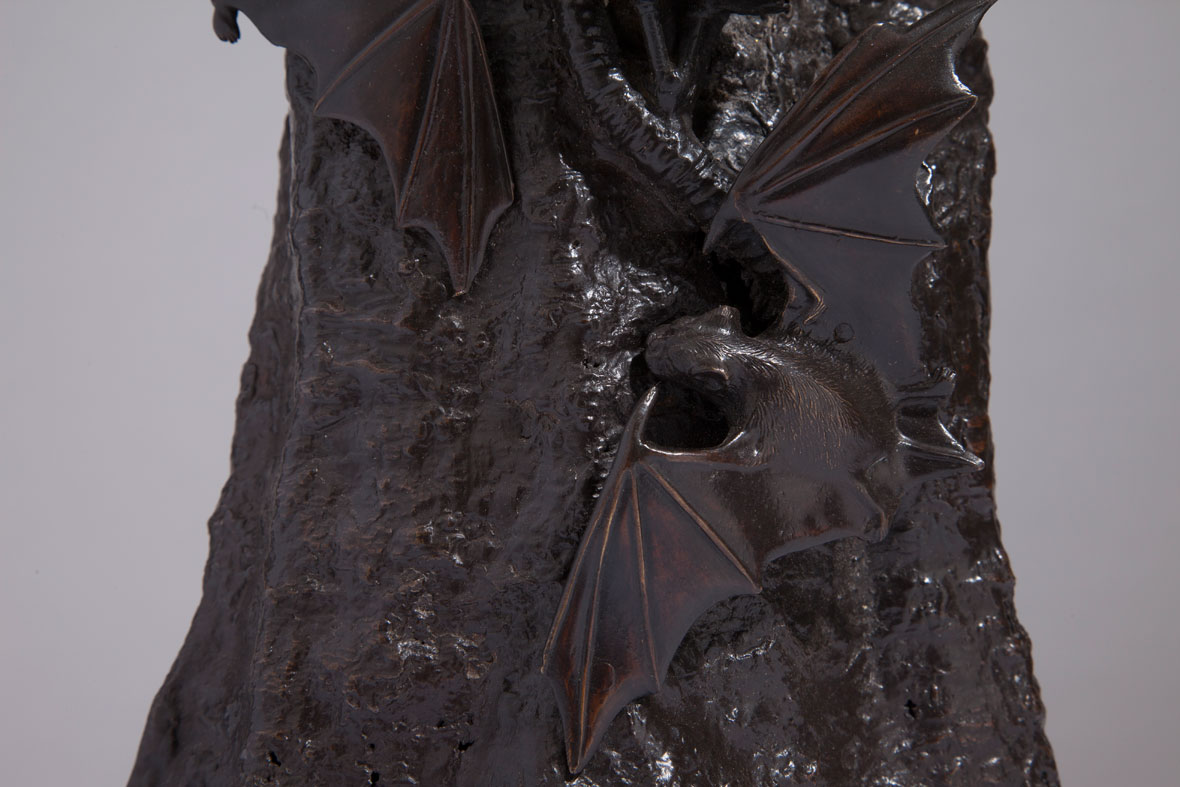 Pair of Bat Vases